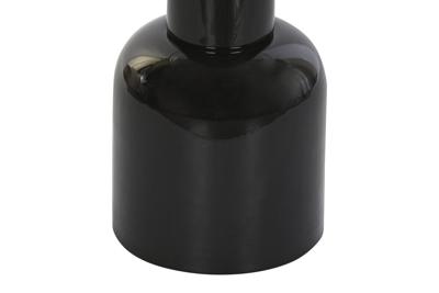 Bijzettafel DKD Home Decor Kristal Zwart Transparant Ijzer 41 x 41 x 57 cm