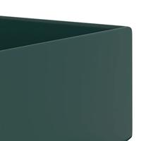 Wastafel met overloop keramiek donkergroen - thumbnail