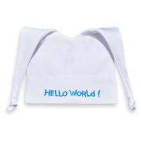 Funnies babymutsje hallo world katoen - thumbnail