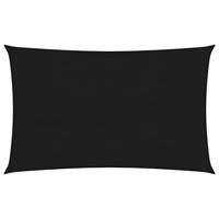 VidaXL Zonnezeil 160 g/m² 2x4,5 m hdpe zwart - thumbnail