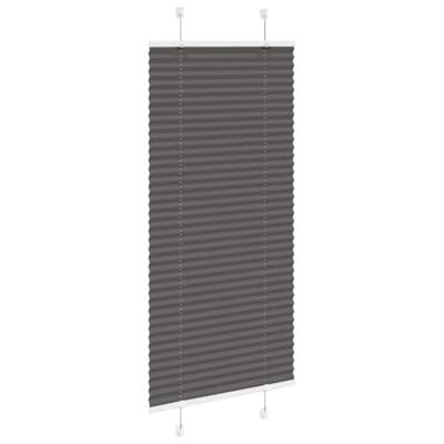 VidaXL Plissé rolgordijn 65x100 cm stofbreedte 64,4 cm polyester zwart VidaXL Plissé rolgordijn 65x100 cm stofbreedte 64,4 cm polyester zwart