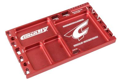 Team Corally Multi-purpose Ultra Tray - CNC Machined aluminium - Red Color Team Corally Multi-purpose Ultra Tray - CNC Machined aluminium - Red Color