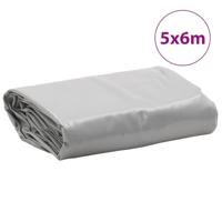VidaXL Dekzeil 650 g/m² 5x6 m grijs - thumbnail