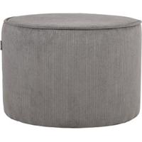LABEL51 Poef 'Tibo' Rib, kleur Grijs - thumbnail