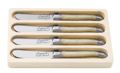 Laguiole Style de Vie Botermessen Parelmoer - 4 stuks