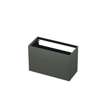 INK - Onderkast 2 Laden Push To Bestaande Uit: - 1000x450x650 Mm - Mat Beton Groen