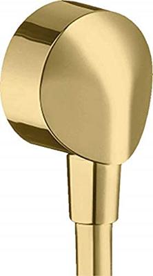 Hansgrohe Muuraansluitbocht FixFit E Zonder Terugslagklep Gepolijst Goud - thumbnail