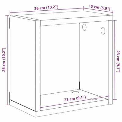 Wandplank met plank Wandgemonteerd Artisan Eiken Bewerkt hout