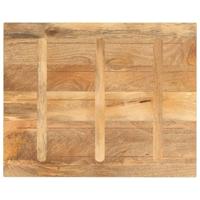 Tafelblad rechthoekig 100x80x3,8 cm massief mangohout - thumbnail