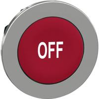 Schneider Electric ZB4FA435 ZB4FA435 Plat, Terugstelbaar (Ø) 30.5 mm OFF Chroom, Rood 1 stuk(s) - thumbnail