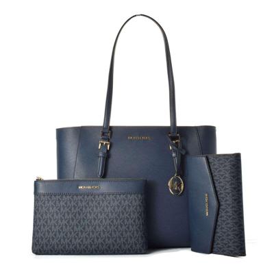 Handtas Dames Michael Kors CHARLOTTE Blauw 34 x 27 x 11 cm