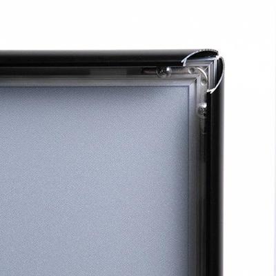 Kliklijst 21x30cm ALU 25mm A4 zwart