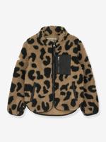 Nolan fleece jas bruin - thumbnail