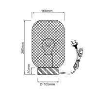 Brilliant Groene tafellampGiada met hout - 99108/74 - thumbnail