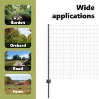 VidaXL Hek met paal grijs 1 x 10 m staal - thumbnail