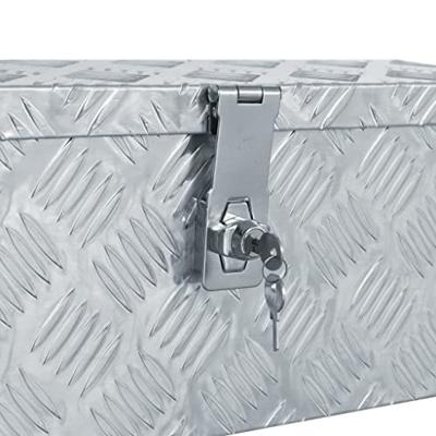 VidaXL Aluminium kist 48,5x14x20 cm zilverkleurig VidaXL Aluminium kist 48,5x14x20 cm zilverkleurig
