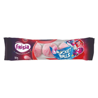 Frisia rocket balls zure kogels aardbei (50x 5-pack)