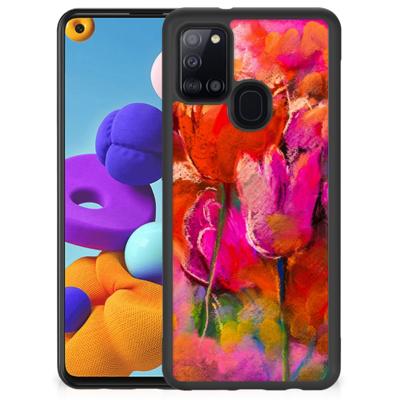 Case Samsung Galaxy A21s Tulips Case Samsung Galaxy A21s Tulips