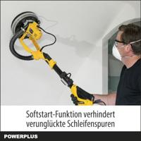 Powerplus POWX0479 handschuurmachine Vlakschuurmachine (disc) Zwart, Geel 2600 RPM - thumbnail