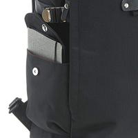 NORIKURA Nylon rugzak met roltop zwart - thumbnail