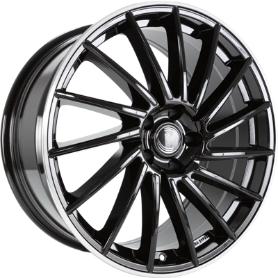DIEWE WHEELS BRIOSA Zwart met gepolijste rand DIEWE WHEELS BRIOSA Zwart met gepolijste rand