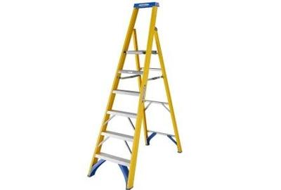Fiberglass Trap Werner platform stepladder | 1x6 - 7170618 Fiberglass Trap Werner platform stepladder | 1x6 - 7170618