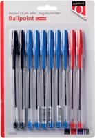 Blister met 10 Quantore balpennen met dop - thumbnail