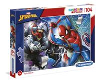 Clementoni legpuzzel Supercolor Spider-Man junior 104 stukjes - thumbnail