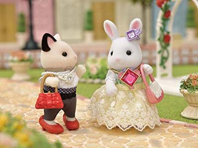 Sylvanian Families - De modekoffer met sneeuwkonijn en grote zus