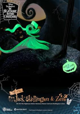 Nightmare before Christmas Master Craft Statue Jack Skellington & Zero 39 cm