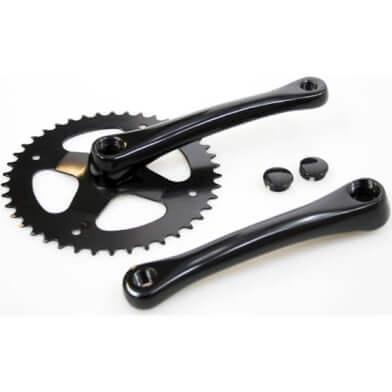 Cortina crankstel 42t 3/32 alu zwart