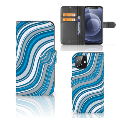 iPhone 12 | 12 Pro (6.1") | Telefoon Hoesje | Waves Blue iPhone 12 | 12 Pro (6.1") | Telefoon Hoesje | Waves Blue