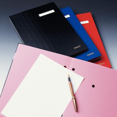 Esselte handtekenmap, ft A4, 20 vakken, blauw