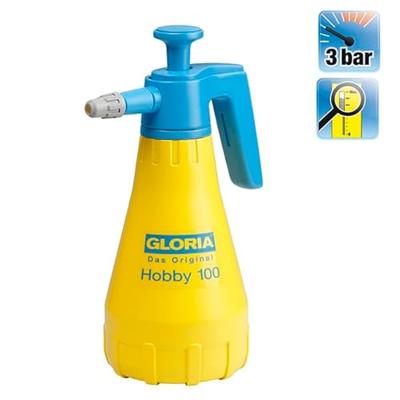 GLORIA Gloria handsproeier - Model Hobby 100 - Verstelbare sproeier, polyethyleen tank - 1L voor een druk van 3 bar