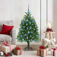 VidaXL Kerstboom met 150 led met standaard groen 120 cm pe - thumbnail