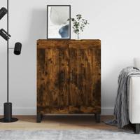 Dressoir 69,5x34x90 cm bewerkt hout gerookt eikenkleurig - thumbnail