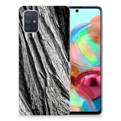 Bumper Hoesje Samsung Galaxy A71 Boomschors Grijs