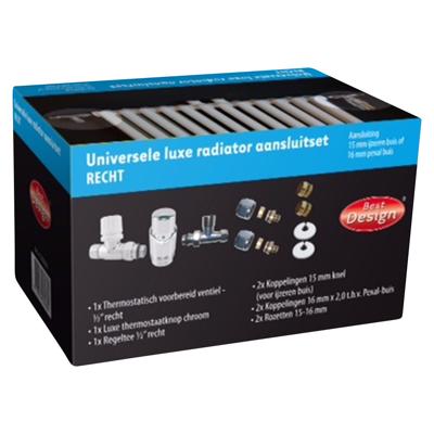 Best Design Universele Design Radiator Aansluitset Recht