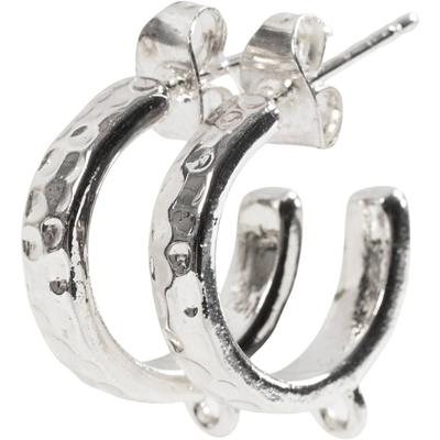 Creativ Company Grote oorbellen met oog, d 15 mm, dikte 3 mm, verzilverd, 2x2 paar/ 1 doos Creativ Company Grote oorbellen met oog, d 15 mm, dikte 3 mm, verzilverd, 2x2 paar/ 1 doos