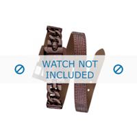 Guess horlogeband W0053L4 Leder Bordeaux - thumbnail