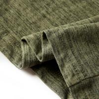Kindershirt met lange mouwen berenprint 104 gemleerd kakikleurig - thumbnail