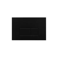 Bedieningsplaat Qeramiq Push Met DualfFush Frontbediening Metaal Rechthoek Mat Zwart Qeramiq - thumbnail