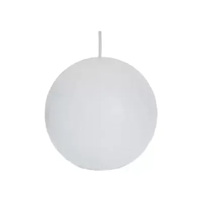 Spaas rustieke bolkaars 80 wit Spaas - Spaas