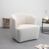Eleonora Fauteuil 'Charlotte' Bouclé, kleur Taupe Copenhagen - thumbnail