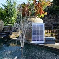 SolarMax 600 vijverpomp fontein met zonnepaneel - inclusief accu - thumbnail