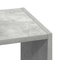 Boekenkast stapelbaar 30x30x80 cm bewerkt hout betongrijs - thumbnail