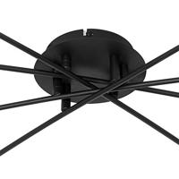 QAZQA Moderne plafondlamp zwart met goud 8-lichts - Athens Wire - thumbnail