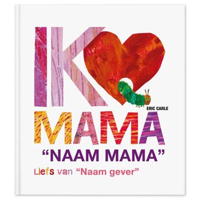 Boek met naam en foto - Rupsje Nooitgenoeg - Ik hou van mama - XL editie (hardcover) Boek met naam en foto - Rupsje Nooitgenoeg - Ik hou van mama - XL editie (hardcover)
