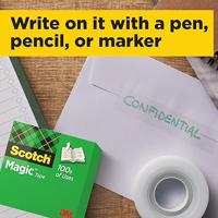 Scotch Magic Tape plakband ft 19 mm x 33 m, pak van 4 rollen - thumbnail
