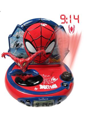 LEXIBOOK - SPIDERMAN - Kinderwekkerradio met projectiebeelden